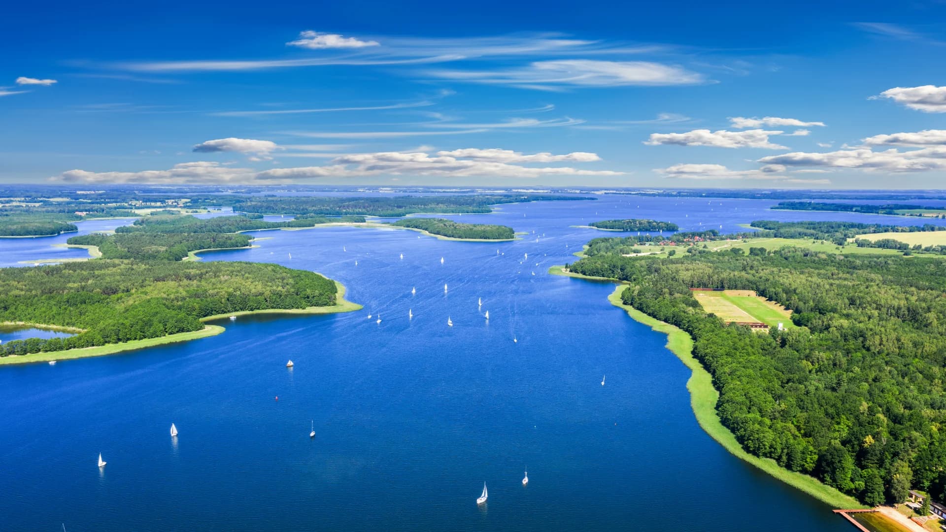 The lakes of Mazury, northern Poland